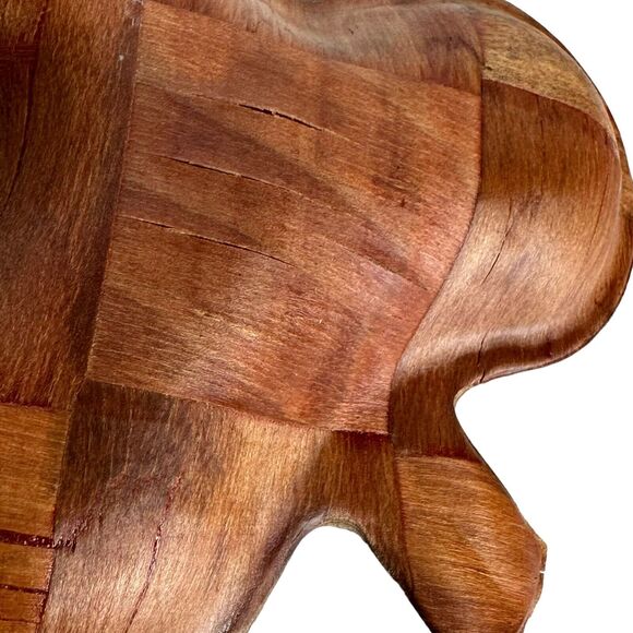 Wood Shamrock Clover Trinket Dish Set of 2 - Picture 3 of 4